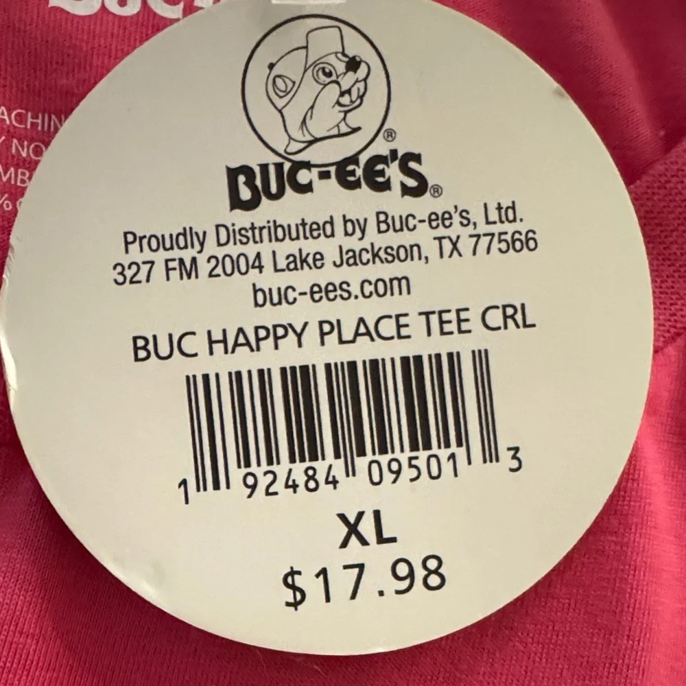 Buc-ee’s Pink Graphic Short Sleeve Tee - Picture 7 of 9